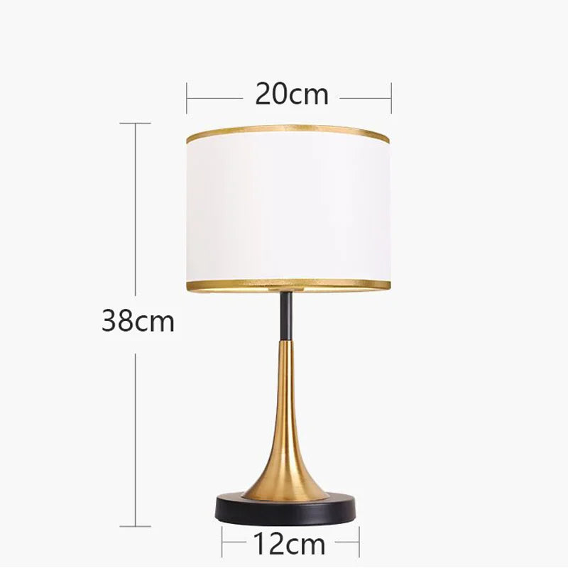 American. Trumpet Lamp Bedside Table Lamp